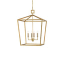Currey & Company 9000-04-C Denison 4 Light Lantern in Contemporary Gold Leaf 1