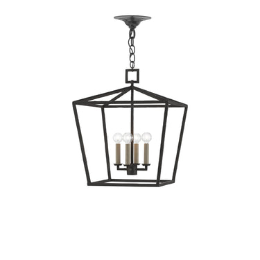 Currey & Company 9000-04-C1 Denison Black 4 Light Lantern in Mole Black 3