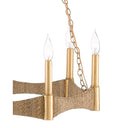 Currey & Company 9000-0402 Mallorca Chandelier in Natural/Dark Contemporary Gold Leaf 2