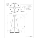 Currey & Company 9000-0402 Mallorca Chandelier in Natural/Dark Contemporary Gold Leaf 7