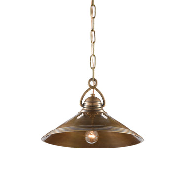 Currey & Company 9000-0407 Weybright Pendant in Vintage Brass 3