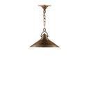 Currey & Company 9000-0407 Weybright Pendant in Vintage Brass 4