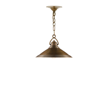 Currey & Company 9000-0407 Weybright Pendant in Vintage Brass 4