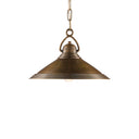 Currey & Company 9000-0407 Weybright Pendant in Vintage Brass 1
