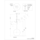 Currey & Company 9000-0419 Moonward Pendant in Antique Brass/Opaque White 7