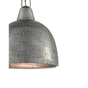 Currey & Company 9000-0426 Earthshine Steel Small Pendant in Blackened Steel 2