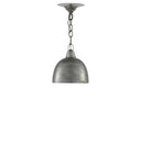 Currey & Company 9000-0426 Earthshine Steel Small Pendant in Blackened Steel 4
