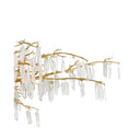 Currey & Company 9000-0438 Forest Dawn 8 Light Chandelier in Washed Lucerne Gold/Natural 2