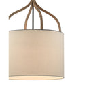 Currey & Company 9000-0445 Dunning Pendant in Blacksmith/Natural 2