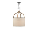 Currey & Company 9000-0445 Dunning Pendant in Blacksmith/Natural 5