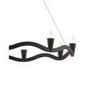 Currey & Company 9000-0461 Serpentina 9 Light Chandelier in Antique Black 2