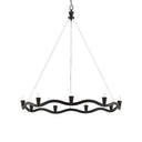 Currey & Company 9000-0461 Serpentina 9 Light Chandelier in Antique Black 3