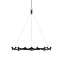 Currey & Company 9000-0461 Serpentina 9 Light Chandelier in Antique Black 1