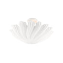 Currey & Company 9000-0466 Hadley Semi-Flush in Gesso White 3