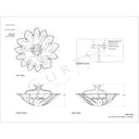 Currey & Company 9000-0466 Hadley Semi-Flush in Gesso White 4