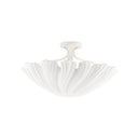 Currey & Company 9000-0466 Hadley Semi-Flush in Gesso White 1