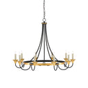 Currey & Company 9000-0474 Hanlon 10 Light Chandelier in Washed Black/Contemporary Gold Leaf 3