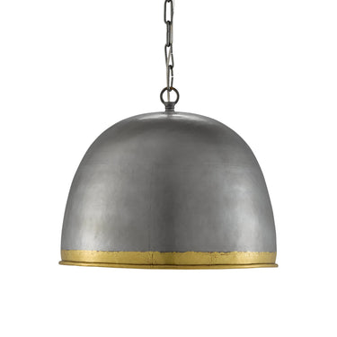 Currey & Company 9000-0477 Matute Pendant in Pewter/Polished Brass 3