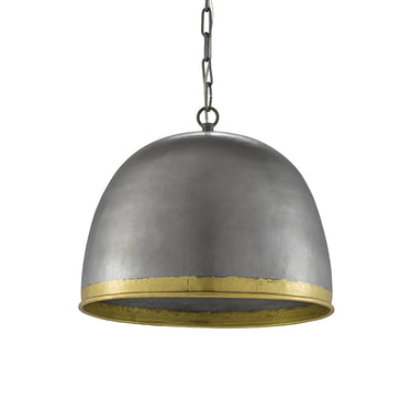 Currey & Company 9000-0477 Matute Pendant in Pewter/Polished Brass 4