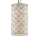 Currey & Company 9000-0490 Ellison Pendant in Pearl/Antique Silver Leaf 2