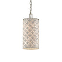 Currey & Company 9000-0490 Ellison Pendant in Pearl/Antique Silver Leaf 3