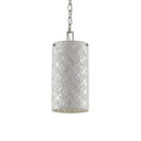 Currey & Company 9000-0490 Ellison Pendant in Pearl/Antique Silver Leaf 4