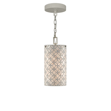Currey & Company 9000-0490 Ellison Pendant in Pearl/Antique Silver Leaf 5