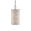 Currey & Company 9000-0490 Ellison Pendant in Pearl/Antique Silver Leaf 1