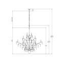 Currey & Company 9000-0508 Raux 21 Light Chandelier in Contemporary Silver Leaf/Natural 4