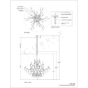 Currey & Company 9000-0508 Raux 21 Light Chandelier in Contemporary Silver Leaf/Natural 6