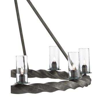 Currey & Company 9000-0511 Orson 8 Light Chandelier in Light Mole 2