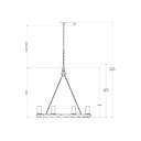Currey & Company 9000-0511 Orson 8 Light Chandelier in Light Mole 6