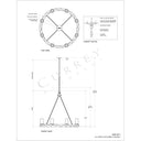 Currey & Company 9000-0511 Orson 8 Light Chandelier in Light Mole 7