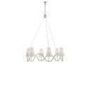 Currey & Company 9000-0526 Kadir 6 Light Chandelier in Silver Granello 5
