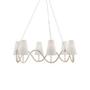 Currey & Company 9000-0526 Kadir 6 Light Chandelier in Silver Granello 1