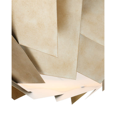 Currey & Company 9000-0549 Artiste 3 Light Chandelier in Silver Leaf 2