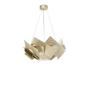 Currey & Company 9000-0549 Artiste 3 Light Chandelier in Silver Leaf 5