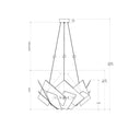 Currey & Company 9000-0549 Artiste 3 Light Chandelier in Silver Leaf 6