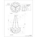 Currey & Company 9000-0549 Artiste 3 Light Chandelier in Silver Leaf 7