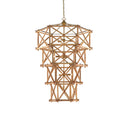 Currey & Company 9000-0554 Kingali Grande 10 Light Chandelier in Natural/New Brass 3