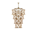 Currey & Company 9000-0554 Kingali Grande 10 Light Chandelier in Natural/New Brass 4