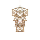 Currey & Company 9000-0554 Kingali Grande 10 Light Chandelier in Natural/New Brass 1