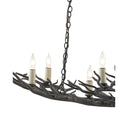 Currey & Company 9000-0555 Rainforest Small 9 Light Chandelier in Rustic Bronze 2