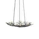 Currey & Company 9000-0555 Rainforest Small 9 Light Chandelier in Rustic Bronze 3