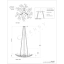 Currey & Company 9000-0555 Rainforest Small 9 Light Chandelier in Rustic Bronze 7