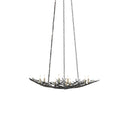 Currey & Company 9000-0555 Rainforest Small 9 Light Chandelier in Rustic Bronze 1