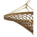 Currey & Company 9000-0560 Gaborone 4 Light Chandelier in Natural/Contemporary Gold Leaf 2