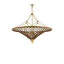 Currey & Company 9000-0560 Gaborone 4 Light Chandelier in Natural/Contemporary Gold Leaf 4