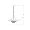 Currey & Company 9000-0560 Gaborone 4 Light Chandelier in Natural/Contemporary Gold Leaf 5