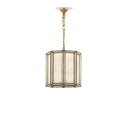 Currey & Company 9000-0574 Daze Pendant in Antique Brass/White 3